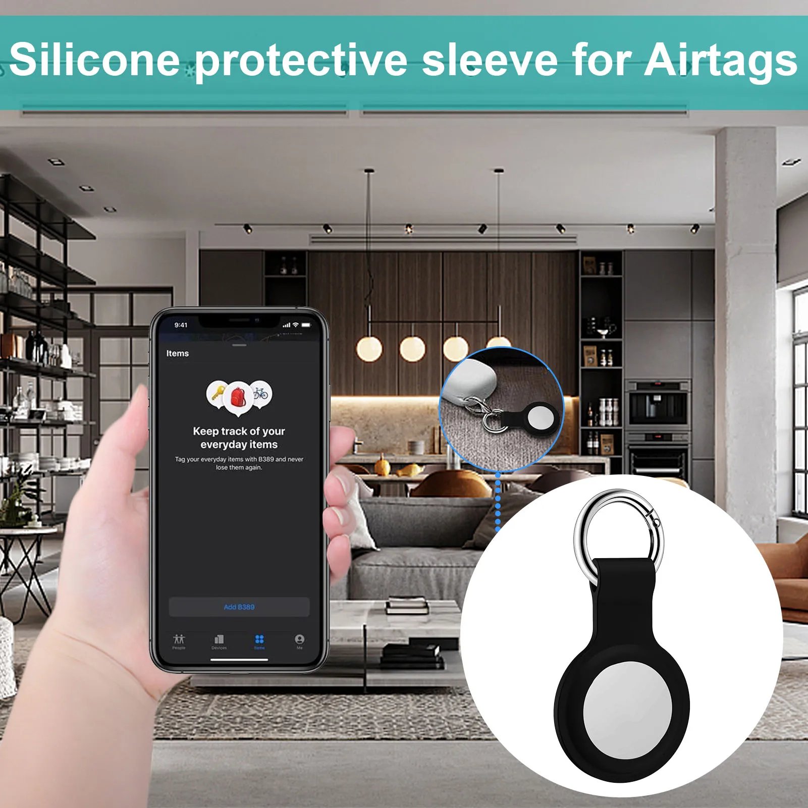 

Silicone Carry Case Protective Skin Cover Accessory for Airtags