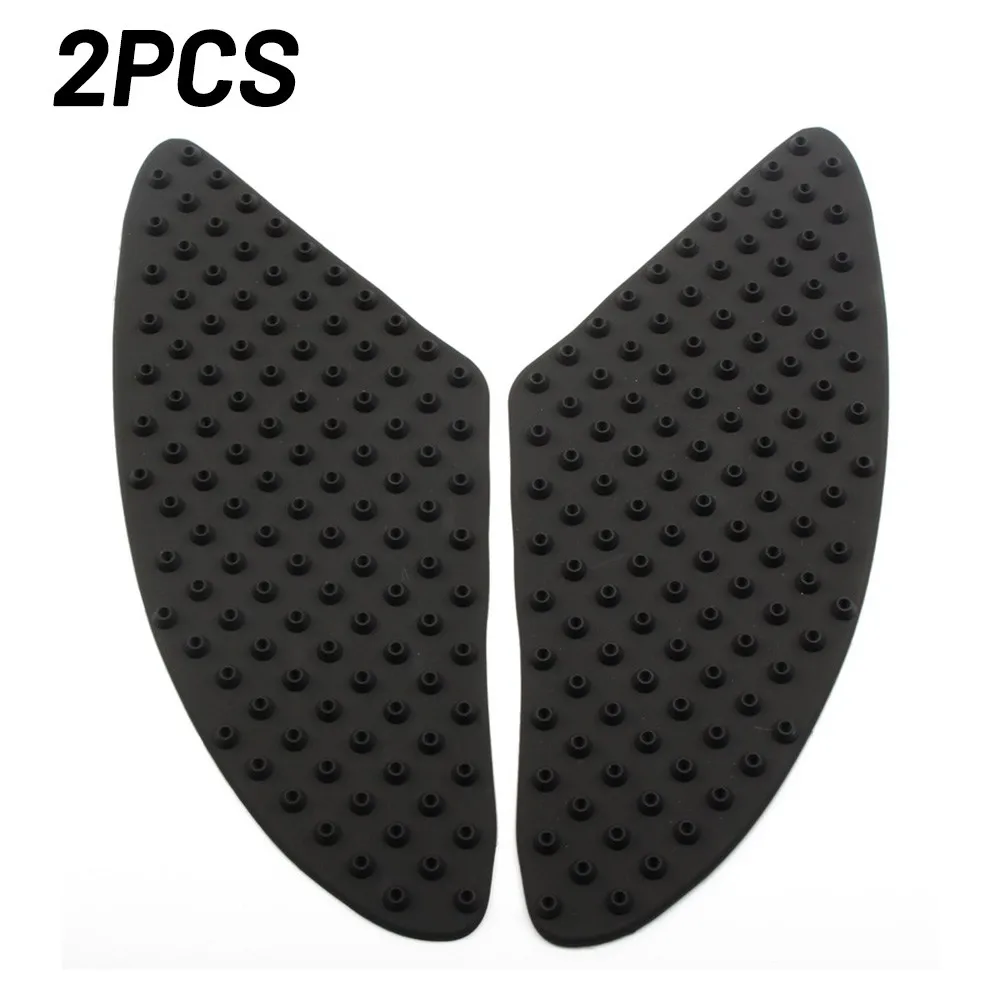 

Pad Fuel Tank Gasket Motorcycle Sticker Waterproof 2pcs Black Decal Gas
