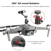 all round rotation searchlight kit chargeable flashlight kit for dji mavic 2 pro zoom drone accessories rcstq