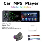 Автомагнитола 1Din, 3,8 Дюйма, 2,5D, MP5-плеер с Полноразмерным сенсорным экраном, 2 USB RDS, FM, стерео, Bluetooth-совместимое радио с камерой заднего вида