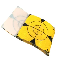 triangle yellow color reflector sheet size 100mm100mm reflective tape target 10cm survey total station 1010 100pcs 20pcs