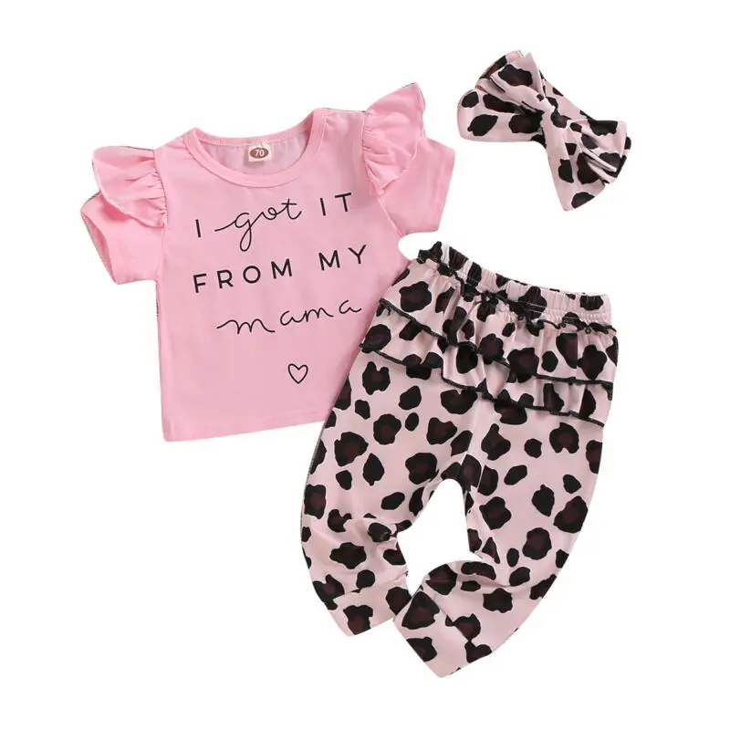 Комплект из 3 предметов хлопковая футболка с короткими рукавами и надписью для