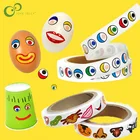 Наклейки сделай сам для детей, Мультяшные животные, глаза, нос, рот, Детские обучающие игрушки, наклейка на ноутбук, украшение на день рождения, подарки ZXH