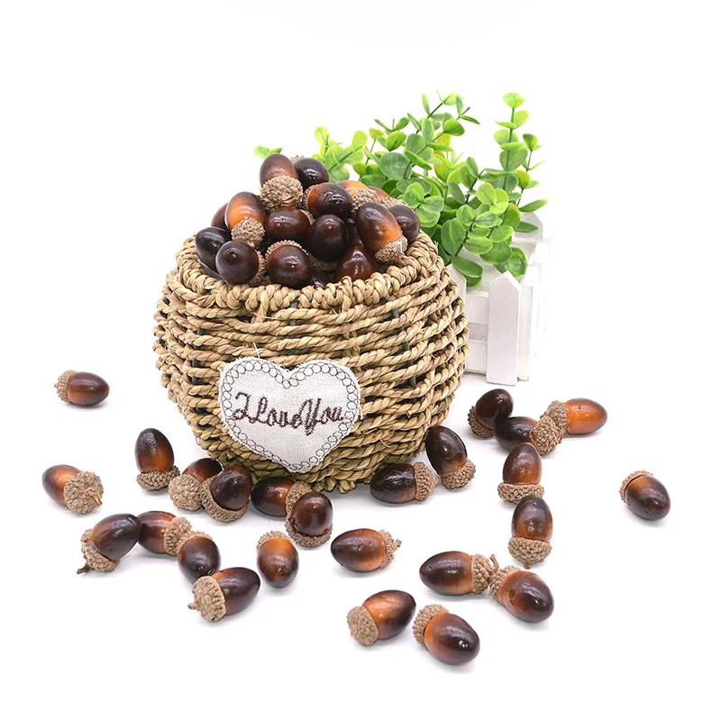 3 см Новый искусственный цветок сосна гайка конус для свадьбы Рождество