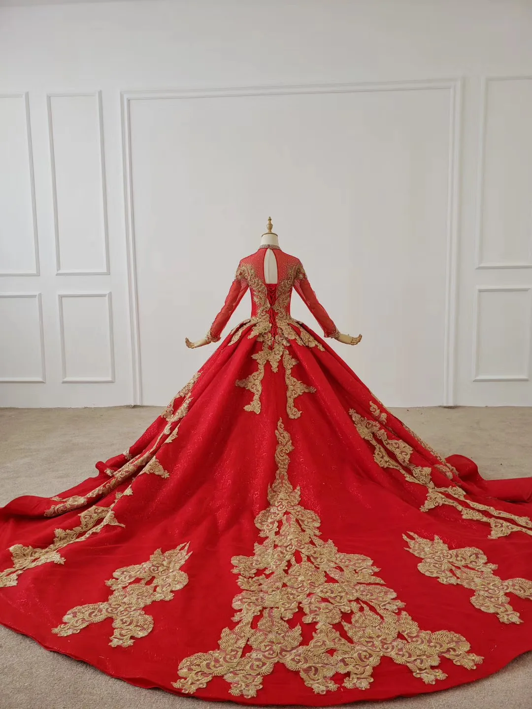 Puffy Sparkly Glitter Evening Dress Couture Luxury Prom Dresses 2020 Red Ball Abendkleider Kaftans Moroccan Celebrity Party Gown