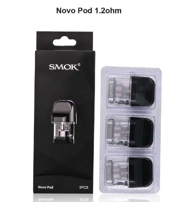 Novo1 Pods 1.2ohm SMOK Novo 2 комплект 800 мАч батарея электронная сигарета вейп мини Vape с картриджем Pod катушки атомайзер S NORD PRM40 - Цвет: Novo1 Pods 1.2ohm