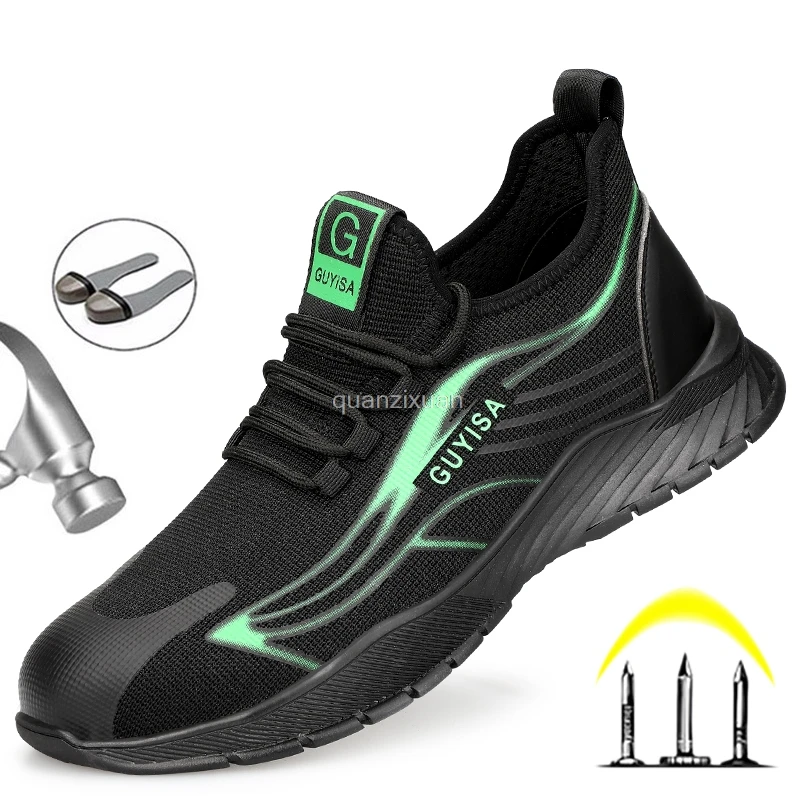 

Защитные ботинки унисекс, кроссовки со стальным носком, неразрушаемые, для мужчин и женщин, 2021