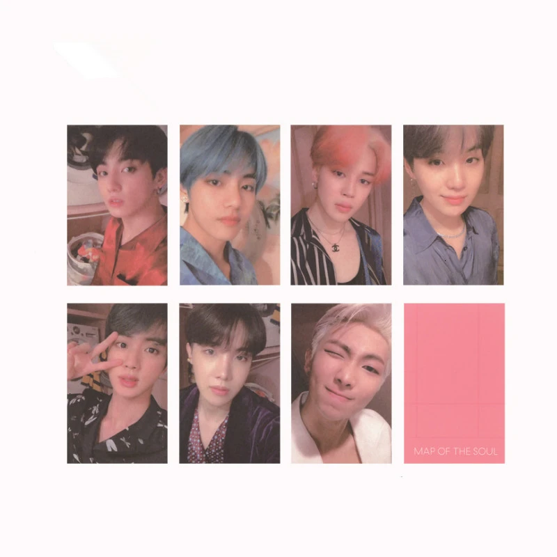 KPOP Bangtan мальчик альбом воспоминания о ломо карты V SUGA сделано бумага фото лампа карты плакат HDPhotocard 3RD 5TH LOVE YOURSELF AllCard - Цвет: 28