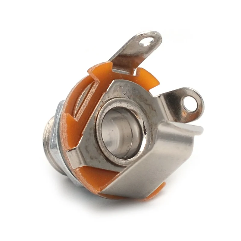 goldschwarzchrom 14 mono eingang jack stecker buchse für elektrische gitarre bass gitarre pickup ausgang jack steckdose 635 free global shi