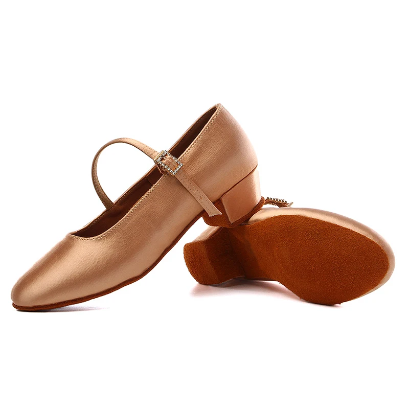 DKZSYIM Moder/Standard Dance Shoes Women Satin  Ballroom Dance Shoes Soft sole Party Dance Shoes Women For Girls Ladies Low Heel