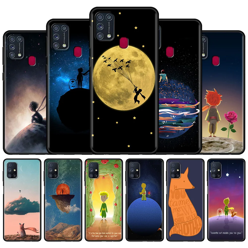 

Phone Bag For Samsung Galaxy A50 A70 A10 A30 A20e A20s A10S A40 A90 5G A10e M51 M31 Soft Silicone Case Little Prince And Fox
