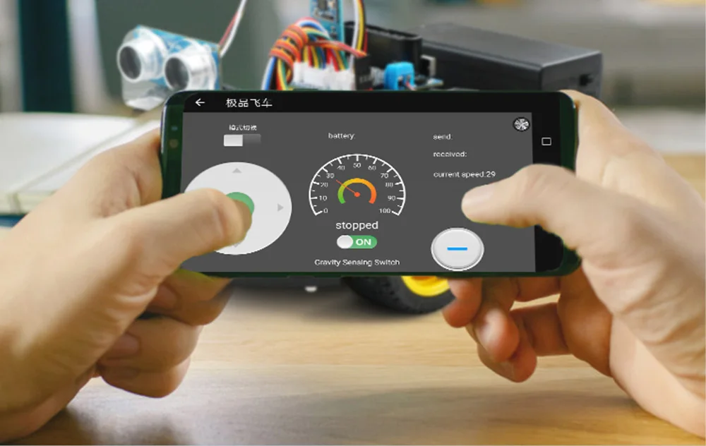 Emakefun для Arduino робот 4WD автомобили приложение RC пульт дистанционного управления Bluetooth робототехники Обучающий Набор Обучающие игрушки для детей