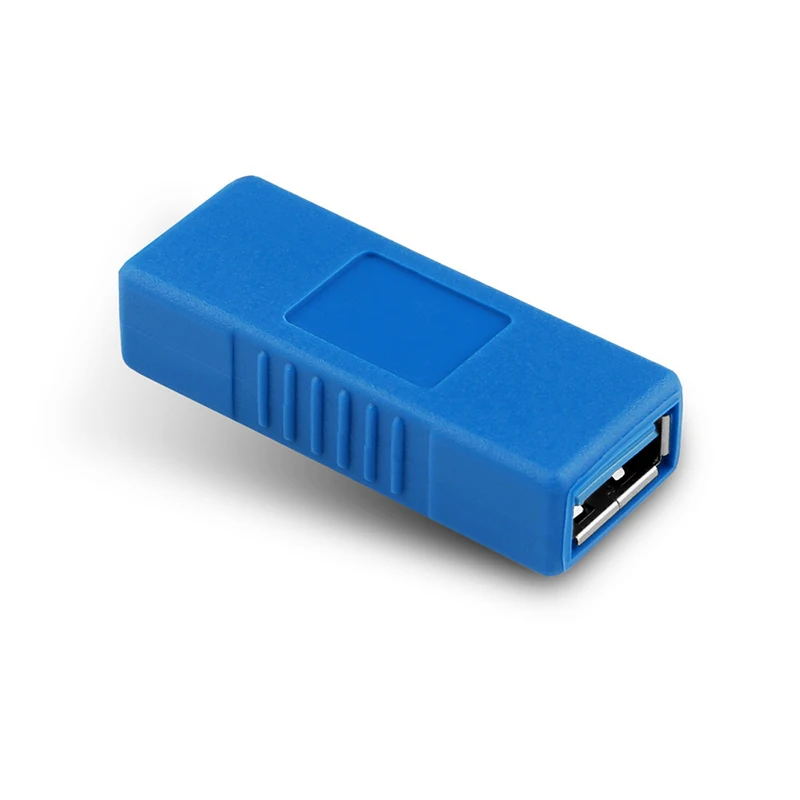 Blue/Black USB 3.0 Type A Female To Adapter Coupler Gender Changer Connector Join two Type-A Connectors |