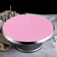 12 inches confectionery and pastry accessories multi function cooking pad round silicone size mark placemat cake mat baking tool