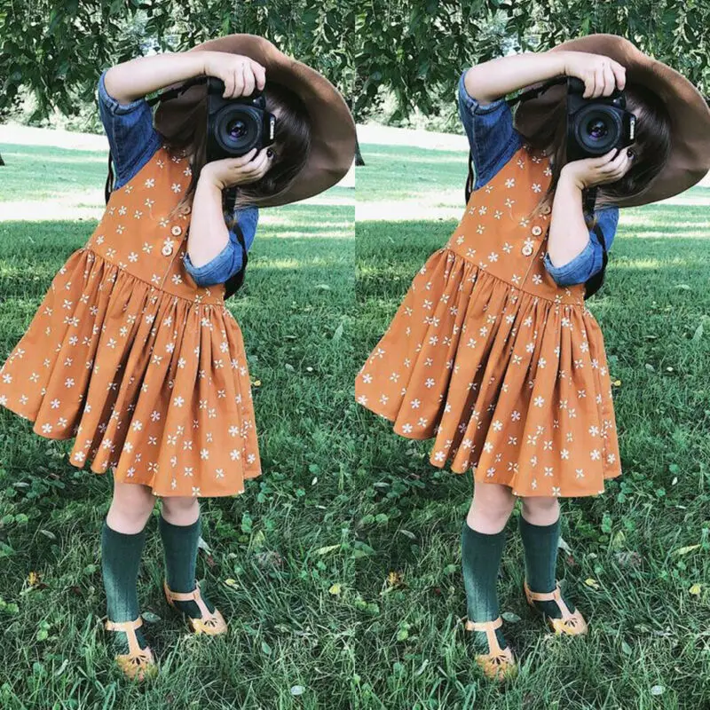 2 шт. футболка с длинным рукавом и Цветочное платье|Комплекты одежды| |