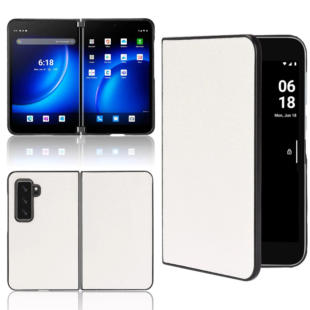 

For Microsoft Surface Duo 2 Case Luxury Crocodile pattern PU leather Case For Microsoft Surface Duo 2 Phone Case