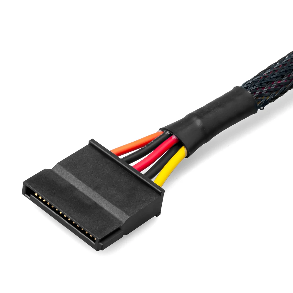 Маленький Кабель питания SATA 6 контактов до 15 компьютерный жесткий диск SSD кабель