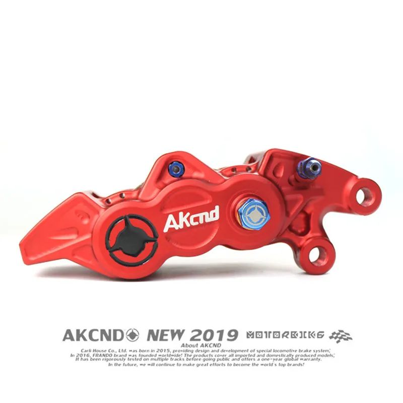 AKCND мотоцикл 6 ПОРШНЕВЫЕ тормозные суппорты алюминиевый сплав CNC гидравлический дисковый тормоз 40 мм Центр для yamaha xamx 300 Honda kawasaki