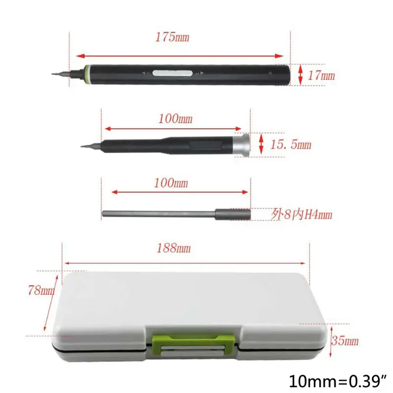 

Home Multifunction Rechargeable Electric Mini Screwdriver Set High Voltage Resistant Slotted Multitool Household Tools