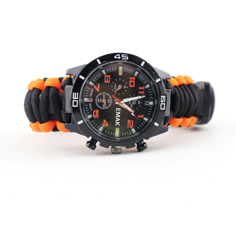 16 в 1 военный аварийный Паракорд Браслет Открытый кемпинг компас для выживания