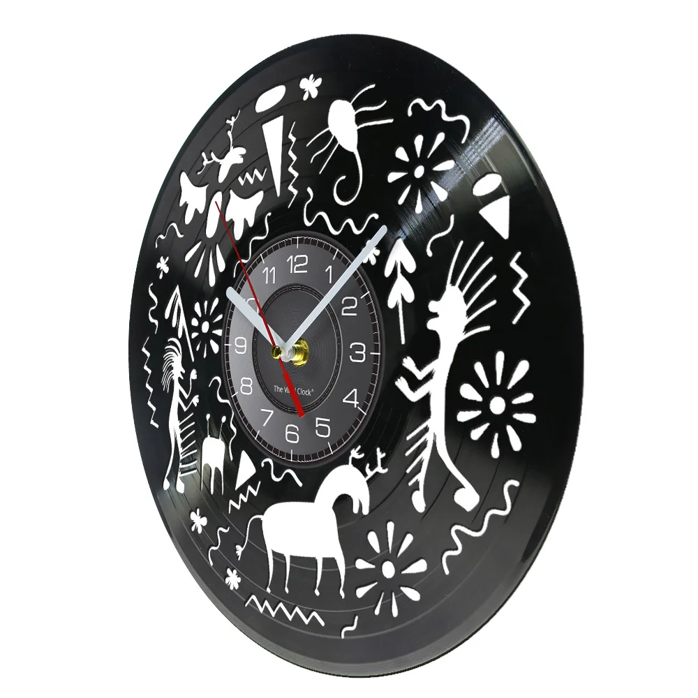 Imaginative Graffiti Decorative Wall Clock Child's Imagine Magic World Alien Species Laser Cut Vinyl Watch Nursery Decor | Дом и сад