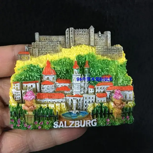 Vienna Австрия Туризм Зальцбург полимерный холодильник 3D магнит наклейка на
