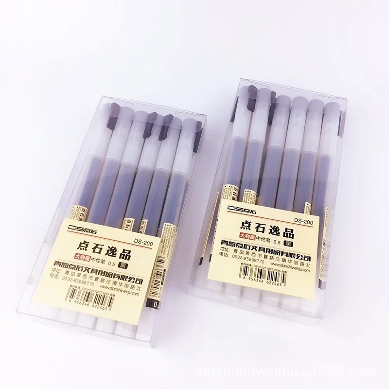 

3 Pcs/Set Fashion Style 0.5mm Water-based Pen Gel Pen Black/Red/Blue Ink Pen Maker Pen School Office Supply