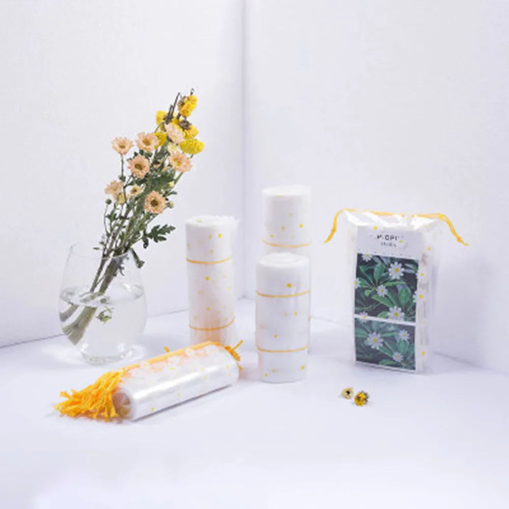 Новая прозрачная дорожная косметичка с ромашками чехол для макияжа женский