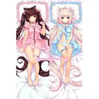 Nekopara Dakimakura Chocola Ванильная подушка для тела Чехол Подушка Чехол