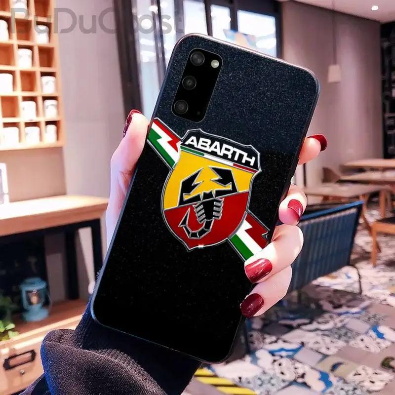 

Italy Sports car abarth logo Phone Case for Samsung S20 plus Ultra S6 S7 edge S8 S9 plus S10-5G lite 2020 S10E
