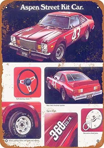 Металлический знак 1978 Dodge Aspen Street Car Kit-винтажный Настенный декор для кафе бара