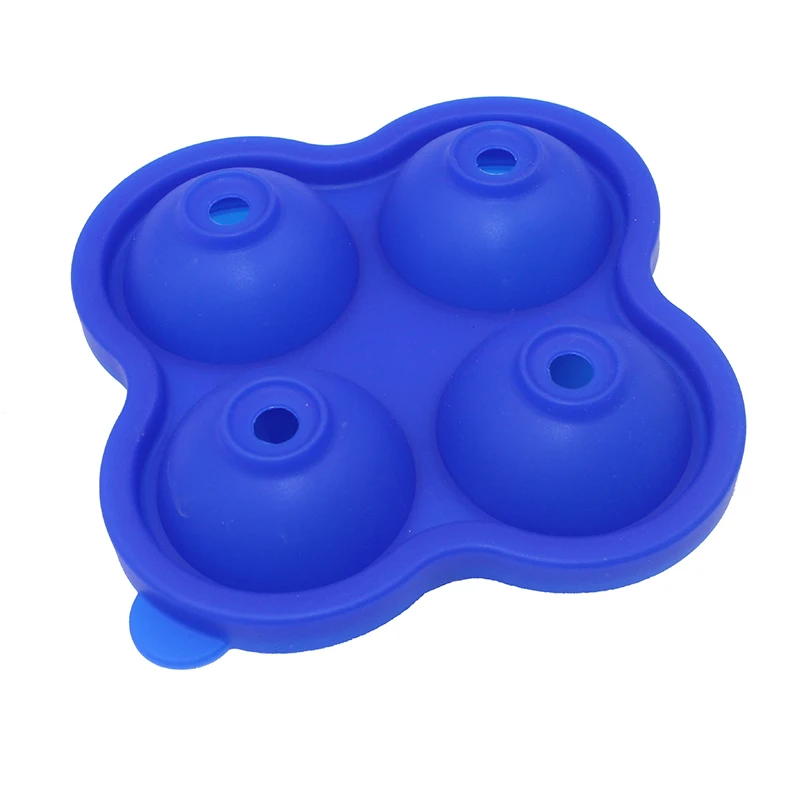 

1 PCS 4 Grid Round Silicone Ice Cube Mold Home Ice Making Mold Chocolate Ice Cream Mold Tray Ice Cube Cake Decoration