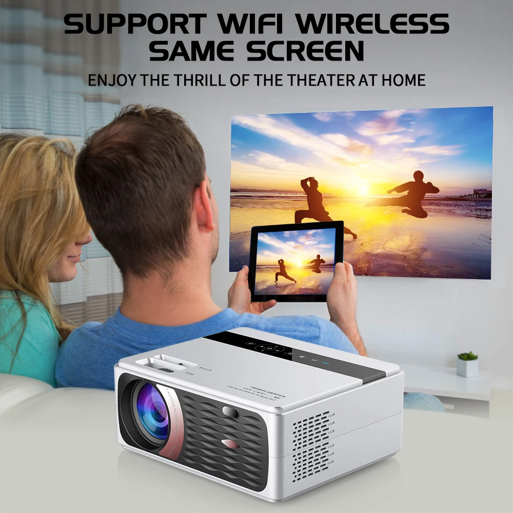 UNIC CP600 светодиодный проектор 8000 Люмен 4K 1080P Full HD HDMI wifi Bluetooth lcd домашний кинотеатр