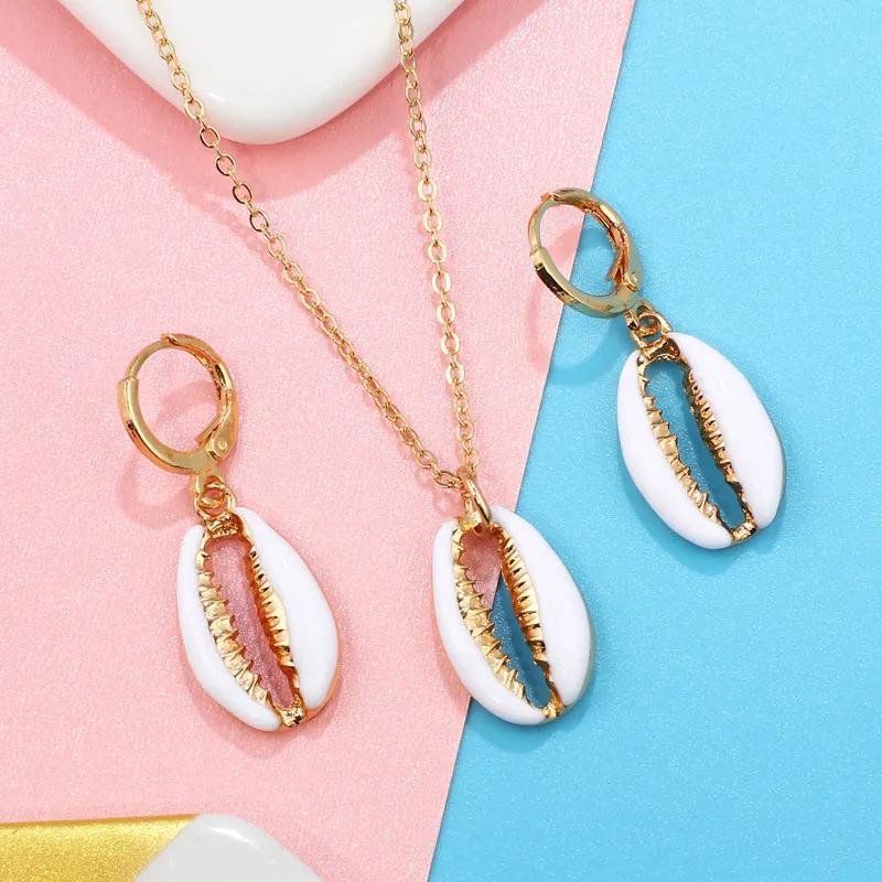 Богемный винтажный Морской стиль набор ювелирных изделий длинная цепочка