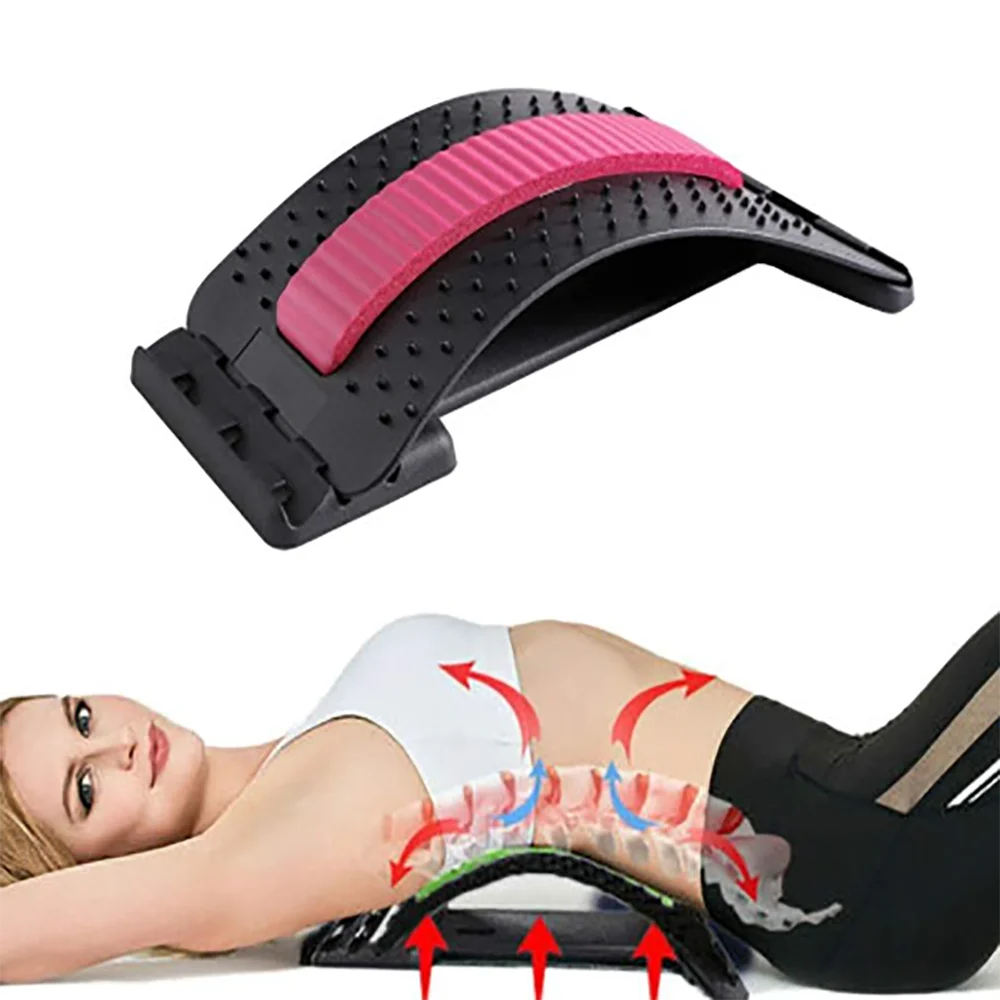 

JYTOP Back Stretcher Equipment Magnetic Acupressure Points Multi-Level Back Massager Lumbar Pain Reliever Chronic Herniated Disc