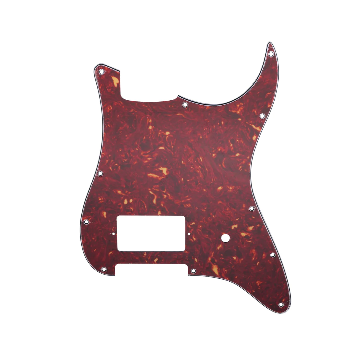 

Односторонний хамбакер Musiclily Pro с 11 отверстиями и отверстиями для горшков, накладки для США/Мексики, Tom Delonge Strat, 4-слойная винтажная черепаха