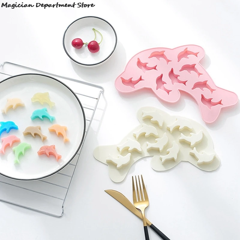 

Dolphin Silicone Mold 3D Fondant Soap Chocolate Candy Molds Sugarcraft Cake Decoration Tools Kitchen Baking Moulds Cute Kid Gift