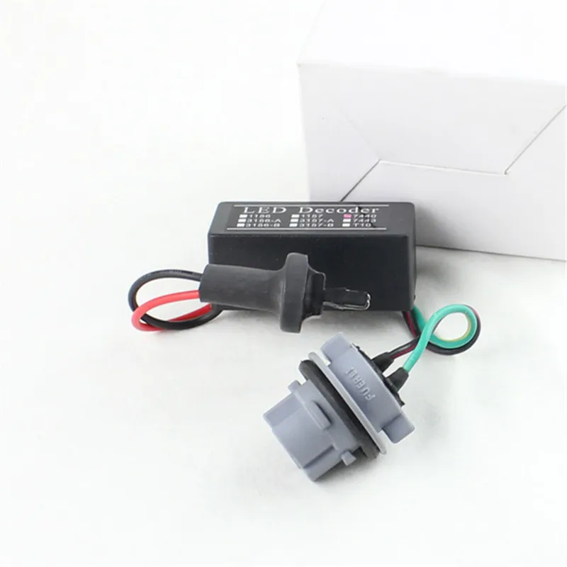 Rockeybright 2 шт. T20 7440 7443 светодиодный Ошибка CAN-шина с компенсатором помех нагрузочный резистор Hyper флэш-декодер 12V
