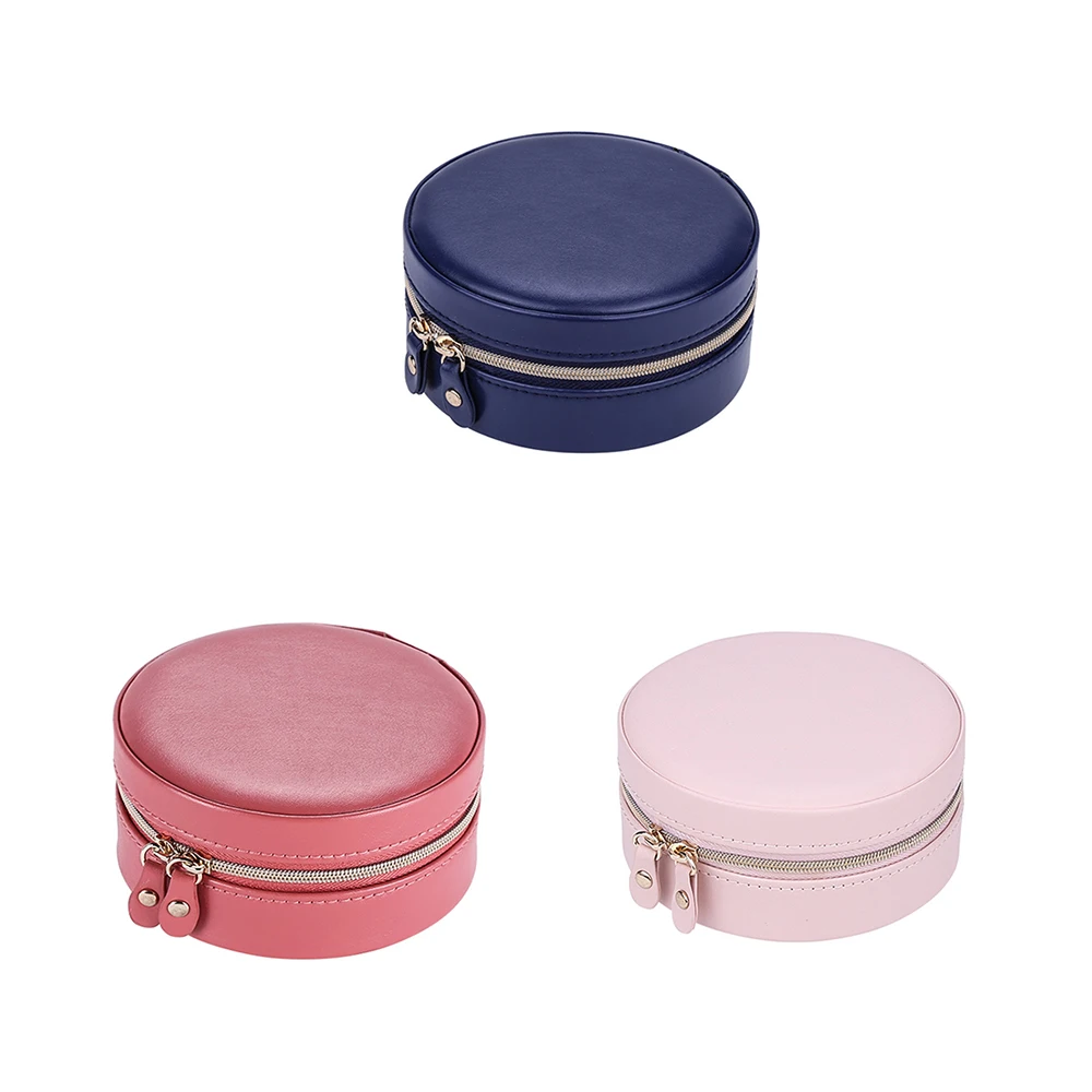 Серьги шкатулка для украшений кожаное кольцо держатель портативный ювелирные