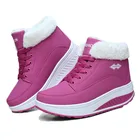 Ботинки женские зимние на платформе, с плюшевой подкладкой, водонепроницаемые