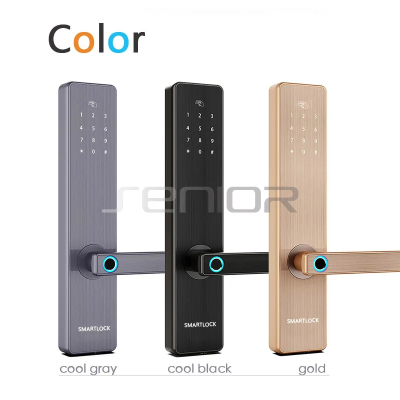 Смарт-замок дверной с поддержкой Bluetooth Wi-Fi и сканером отпечатков пальцев |