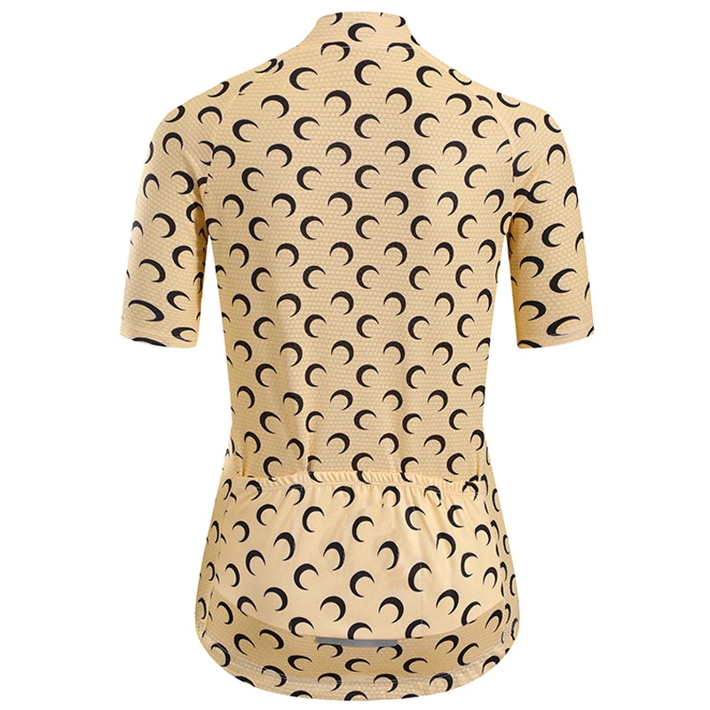 Новая летняя женская велосипедная футболка Moon кожаная цветная одежда белая