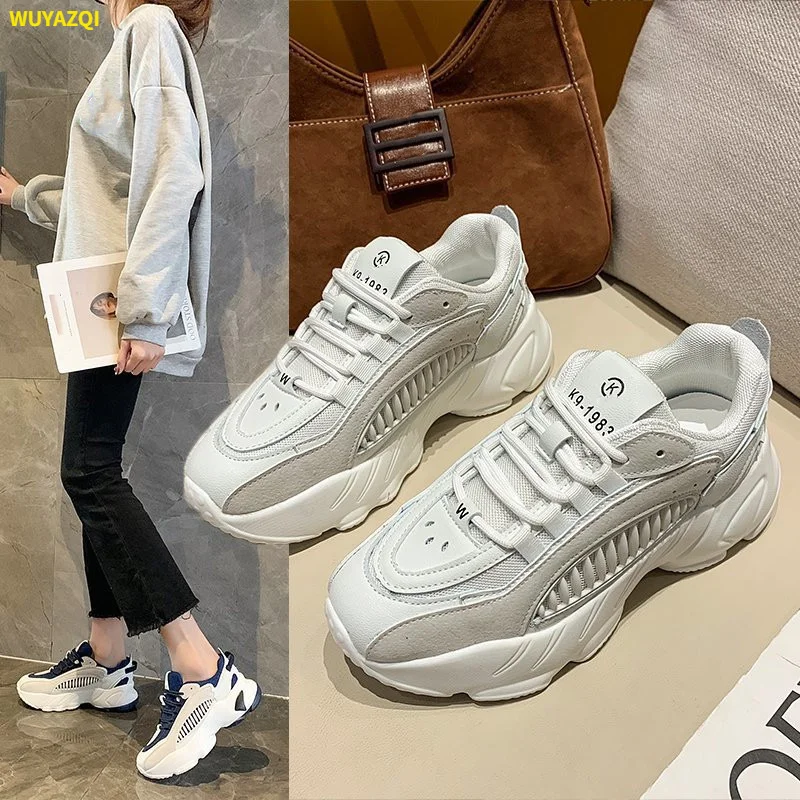 

Женская спортивная обувь WUYAZQI, модная удобная дышащая женская обувь на толстой подошве, для отдыха, для улицы, B8