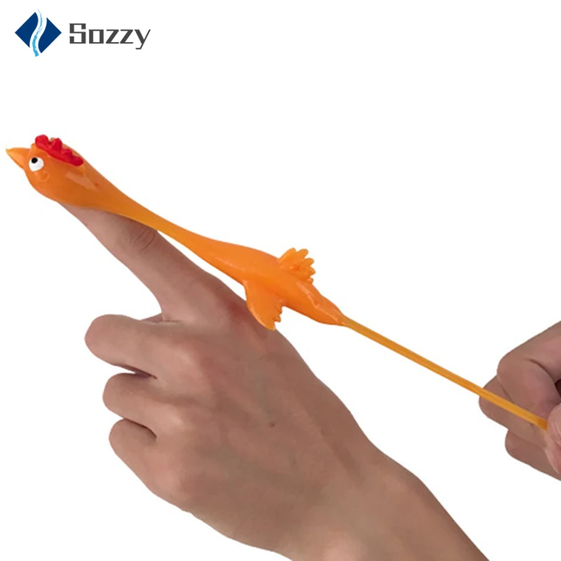 Эластичная стрейч Рогатка для пальцев индейки липкая Летающая курица детские