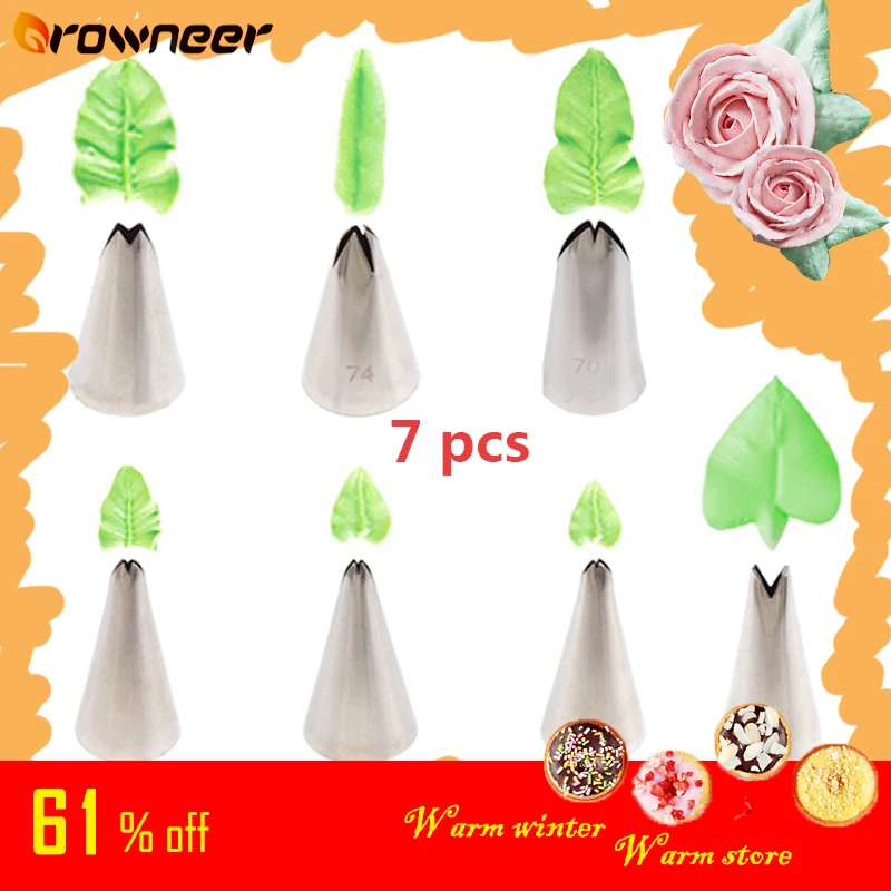 7 шт./компл. глазури трубопроводов сопла лист Нержавеющая сталь Кондитерские