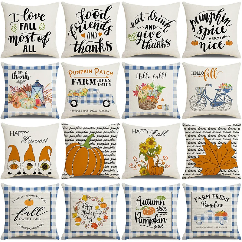 Новинка 2021 осенняя декоративная наволочка в виде синего буйвола 45x45 см для дома