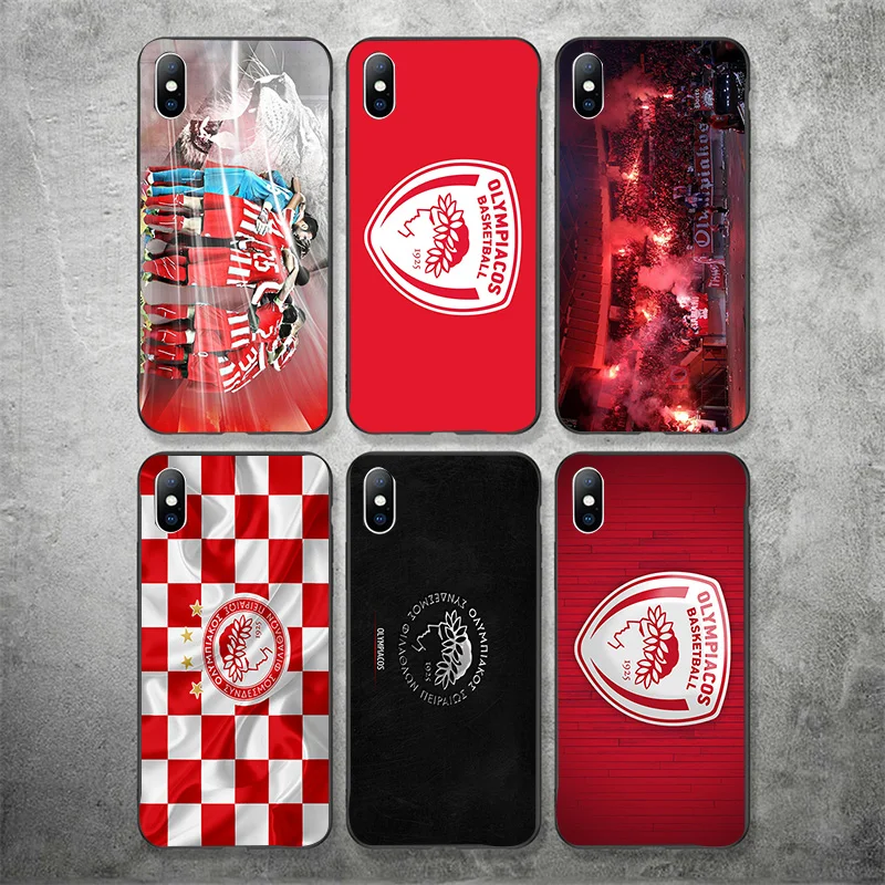 Чехол для телефона Guerrero iphone DIY Olympiakos FC чехол черный мягкий TPU iPhone 11Pro X XR XS MAX 7 8 7plus 6 6S