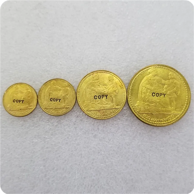 Копия монет POLAND 10 20 50100 ZLOTYCH 1925 KONSTYTUCJA|Безвалютные монеты| |