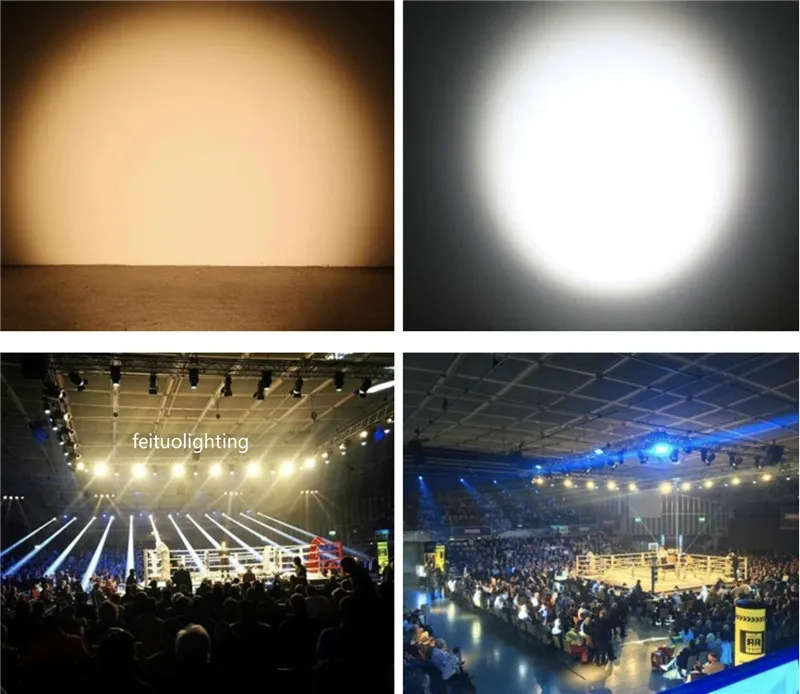 6 шт. Профессиональный Светодиодный точечный светильник Френеля 150 Вт/200 Вт/300 Вт