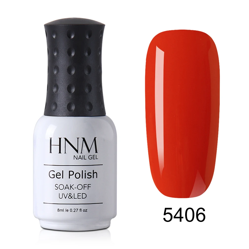 HNM 8 мл Бегония серия цветной УФ-гель для ногтей Narl Art Soak Off Гибридный лак светодиодный полуперманентный лак - Цвет: 5406